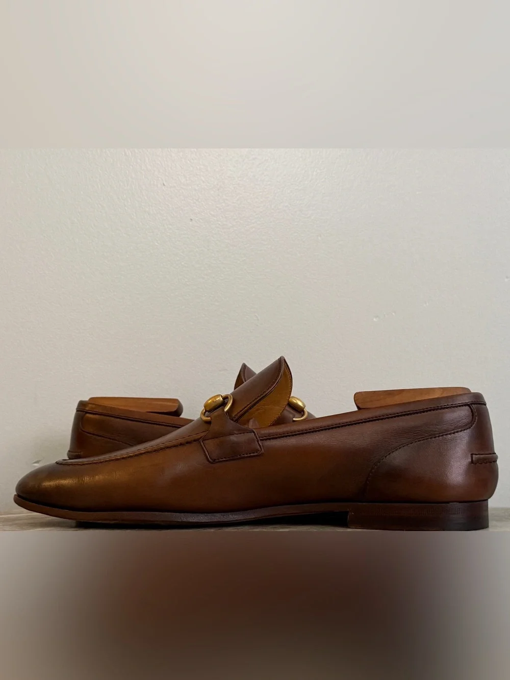 GUCCI Jordaan Horsebit Brown Ombre Leather Loafer 9 /9.5 US 1953 Moccasin $1100